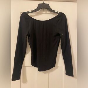 Free People Intimately Free Scoop Back Black Top